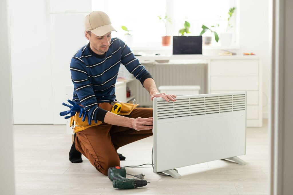 the master repairs the electric heater